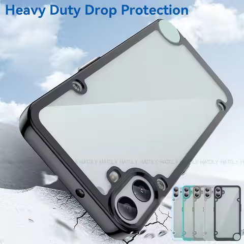 For Nothing CMF Phone 1 Case Nothing CMF Phone 1 Cover Luxury Clear PC Shockproof Silicone Phone Bac