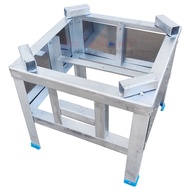 ชุดเตาแก๊สแรงดันสูง เตาเร่ง KB10 ไฟแรงสูง พร้อมขาตั้งหัวเตา ขนาด 40ซม. แบบมีบังลม และ ชุดหัวปรับ Luc