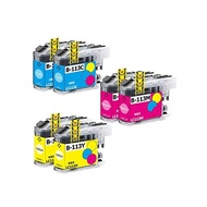 Brother LC113-4PK Compatible Ink Cartridges LC113 LC113C LC113M (Yellow, Sheer, Magenta, 3 colors, 6 pieces, incremental type) Supported models: DCP-J4210N/