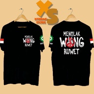 / MEN'S DISTRO T-SHIRT REFUSES WONG RUWET XTREME-STORE/