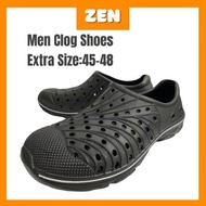 [ZEN] Men Clog Shoes Extra Big Size 42-48 & WaterProof Slipper Selipar Ringan Lelaki 超大码男鞋