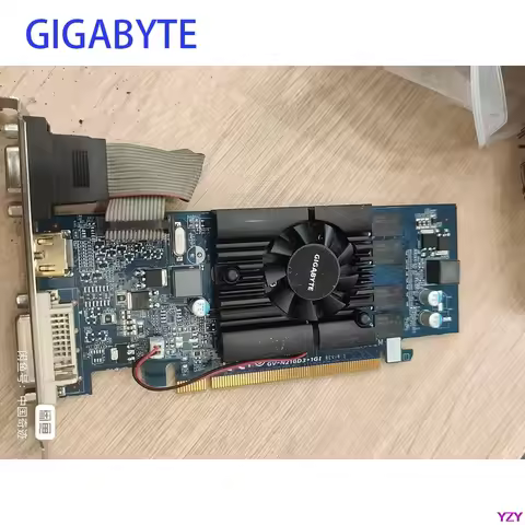 Original GIGABYTE Video Card G 210 1GB 64Bit GDDR5 Graphics Cards GPU For NVIDIA GeForce PCI-E HDMI 