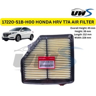 17220-51B-H00 HONDA HRV T7A AIR FILTER Overall Height: 45 mm Height: 38 mm Length: 212 mm Width: 228