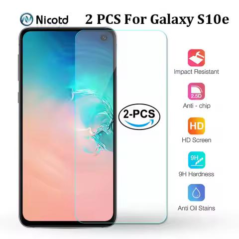 2Pcs Tempered Glass For Samsung Galaxy S10e Screen Protector For Samsung Galaxy S10e s10 e S10 Safet
