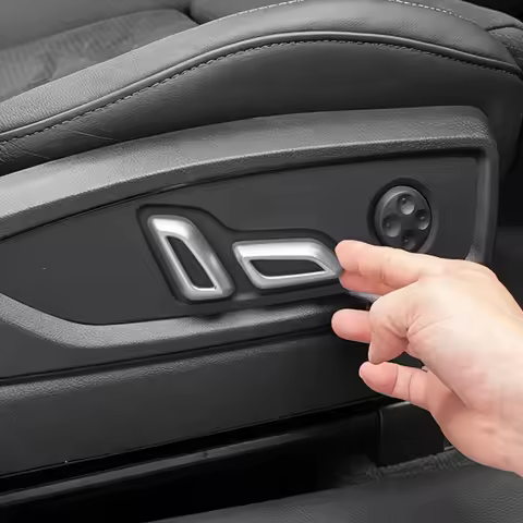 Chrome Seat Adjustment Button Covers for Audi A6L C8 2019-2022 Q3 F3 A7 4k 2019-2025 Q7 Q8 4M 2020-2