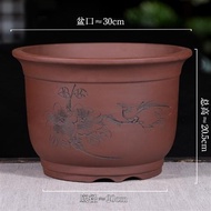 Tree Planting Flower Pot Special Offer Factory Direct Clearance Tiger Skin Orchid Purple Clay Flower