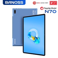 【2024 TOP3】BANOSS N70 Tablet PC 10.1 Inches Android 11 5G WiFi 8800mAh Dual SIM 4G Gaming Online Classroom Meeting for Students 6GB 8GB 10GB RAM 128GB 256GB 512GB ROM