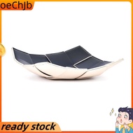 Advanced Sense Woven Leather Tray Porch Key Tray Desktop Remote Control Lipstick Cosmetics Storage B