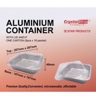 Star Products Aluminium Container with Lid 4483-P (5 pcs)