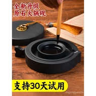 Chengzhutang Hot Pot Inkstone Table with Lid Calligraphy Dedicated Multifunctional Ink Table Natural