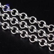 5ms Iron Chains Belcher Chain Unwelded Sier color with Spool Link: 5mm in diameter 1.5mm thick 16.4 
