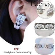 UAENAU Headphone Decoration Clip, Zircon Decorative Headphone Diameter Buckle, Creative Gift Removea