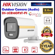 HIKVISION DS-2CE10DF3T-FS 2MP 1080P 3.6mm/2.8mm ColorVu Audio Fixed Mini Bullet Camera Outdoor Camer