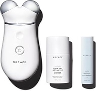 NuFACE TRINITY+ Starter Kit – Facial Toning Device with Aqua Gel Activator 1.69 Fl Oz, Silk Crème Ac