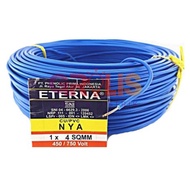 Kabel Eterna NYA 1x4 Roll 100 Meter Kabel Listrik 1 Tembaga Kawat