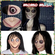 [CAS] Halloween Mask Zombies Skeleton Long Hair Momo Scary Mask Scary Challenge Games Evil Latex Mas