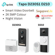 TP Link Tapo D230S1 D210 (TD21)  D235 Smart Battery Video Doorbell 2K 5MP Color Night Vision Live Vi