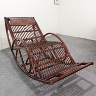 Rocking chair rattan woven lounge chair lazy chair sit and lie down lounge chair nap rattan chair