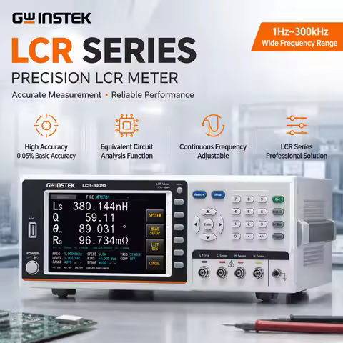 GW INSTEK LCR-8200 Series LCR Meter, High Precision LCR Tester for Inductance Capacitance Resistance