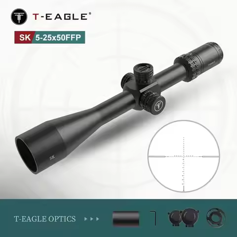 T-eagle SK5-25X50 FFP IR Tactical Riflescope Spotting Rifle Scope Hunting Optical Collimator Airsoft