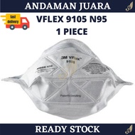 1 PIECE 9105 N95 3M™ VFlex™ Particulate Respirator - Health Supplies