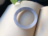 天然和田玉紫羅蘭手鐲 圈口58.5mm 超級冰紫料