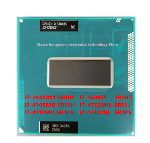 I7-3940XM SR0US I7-4600M SR1H7 I7-4700MQ SR15H I7-4702MQ SR15J I7-4710MQ SR1PQ I7-4712MQ SR1PS CPU i
