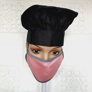 Adjustable Cook Kitchen Baker Chef Elastic Cap Western Food French Hat Catering Topi Tukang Masak