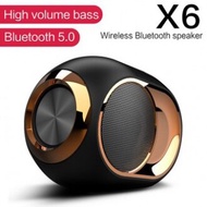 New X6 Bluetooth Speaker TWS Wireless Subwoofer Card Mini Bluetooth Audio kotak speaker keras