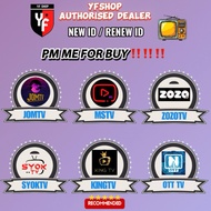 Kingtv / Ott tv / Jomtv / Syoktv / Mstv / Zozotv