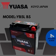 YUASA YB5L YB5 BATTERY MOTORCYCLE LC135 V1 EGO NOUVO KRISS EX5 DREAM E BONUS SRL110 SMASH V FX110  W