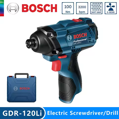 Bosch Original GDR 120-LI Rechargeable Cordless Impact Wrench 100Nm Driver Electril Screwdriver Impa