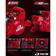 RCB R55 2 POT UNIVERSAL BRAKE CALIPER FORGED BODY 34MM DOUBLE PISTON P34 RACING BOY Y15 LC135 RS