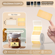 NIIMBOT B21/B1/B3S Animal Series Printing Paper Color Label Waterproof Self Adhesive Sticker