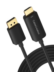 CableCreation Unidirectional Active DisplayPort to HDMI Cable, DisplayPort to HDMI Monitor Cable 8FT