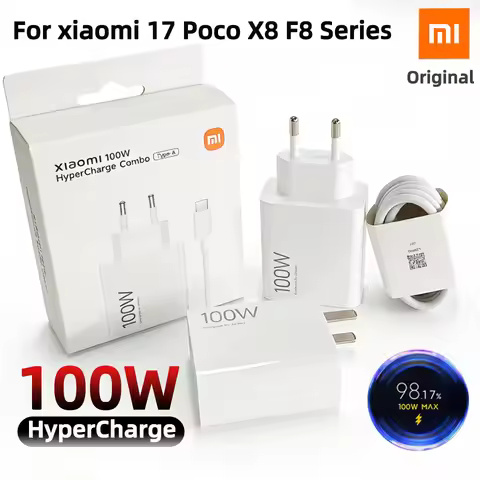 Oirginal Xiaomi 100w Charger Mi Hyper Charge Fast Charging Type C Xiaomi 17 15t 14 Poco F8 Ultra M8 