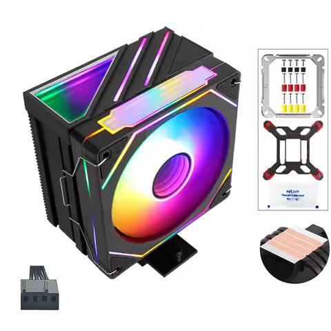 4 Heat Pipes B85 Motherboard Computer CPU Heat Sink 4-pin 2011 CPU Fan 120mm Prism X79 Air-cooled 17