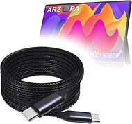 BoxWave Cable Compatible with ARZOPA A1M Portable Laptop Monitor - DirectSync PD Cable (10ft) - USB-