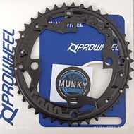 Prowheel 42T 44T Chainring 104Bcd Bcd for double bicycle chainring