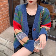 Contrast CARDI KOREAN CARDIGAN SWEATHER KOREAN SWEATER Women's PREMIUM Knit Material