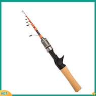 【STAR】 1.5m Spinner Casting telescopic carbon Fishing Rod UL Horse Mouth Rod 2-6lb