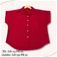 Atasan Wanita Merah Jumbo Ld 130 Blouse 17 Agustusan