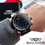 [Original] Balmer 7979G BRG-4 Chronograph Men's Watch with Sapphire Glass Black Stainless Steel Bracelet Official Warranty