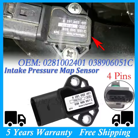 3 Bar MAP Boost Manifold Absolute Pressure Sensor For VAG VW AUDI SEAT SKODA 0281002401 038906051C 0