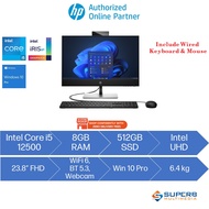 HP Pro 440 G9 AIO Desktop PC 764h2pp (Intel Core i5 12500, 8gb ram, 512gb ssd, 23.8" FHD, Win10 Pro)