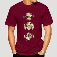 3 Wise Monkeys Harajuku Printed T-Shirt Men Aesthetic Clothes Summer Simple Fashion Streetwear men T