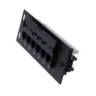 【Online】 CAT5e 6 Port Patch Panel Supports Back CAT5e Unshielded for w/ Coded T568A/B Wiring for RJ4