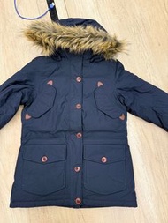 Aigle 藍色毛領羽絨外套