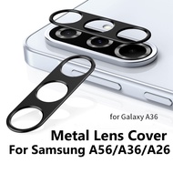 Metal Camera Lens Protector for Samsung Galaxy A56 A36 5G Protective Cap Glass Full Cover Black Lens