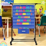 FANSIN Standards Pocket Chart, Large Educational Classroom Pocket Chart, Durable Class Schedule Char